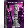 Creature Cocks Tower of Doom Silicone Dildo - Gray/White