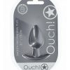 Ouch! Anal Plug Silicone - Medium - Gun Metal