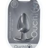 Ouch! Anal Plug Silicone - Large - Gun Metal