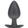 Ouch! Anal Plug Silicone - Large - Gun Metal