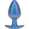 Ouch! Anal Plug Silicone - Large - Metallic Blue