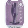 Ouch! Oval Anal Plug Silicone - Metallic Purple