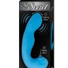 My Secret G-Spot Rechargeable Silicone Vibrator with Clitoral Stimulator - Blue