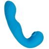 My Secret G-Spot Rechargeable Silicone Vibrator with Clitoral Stimulator - Blue