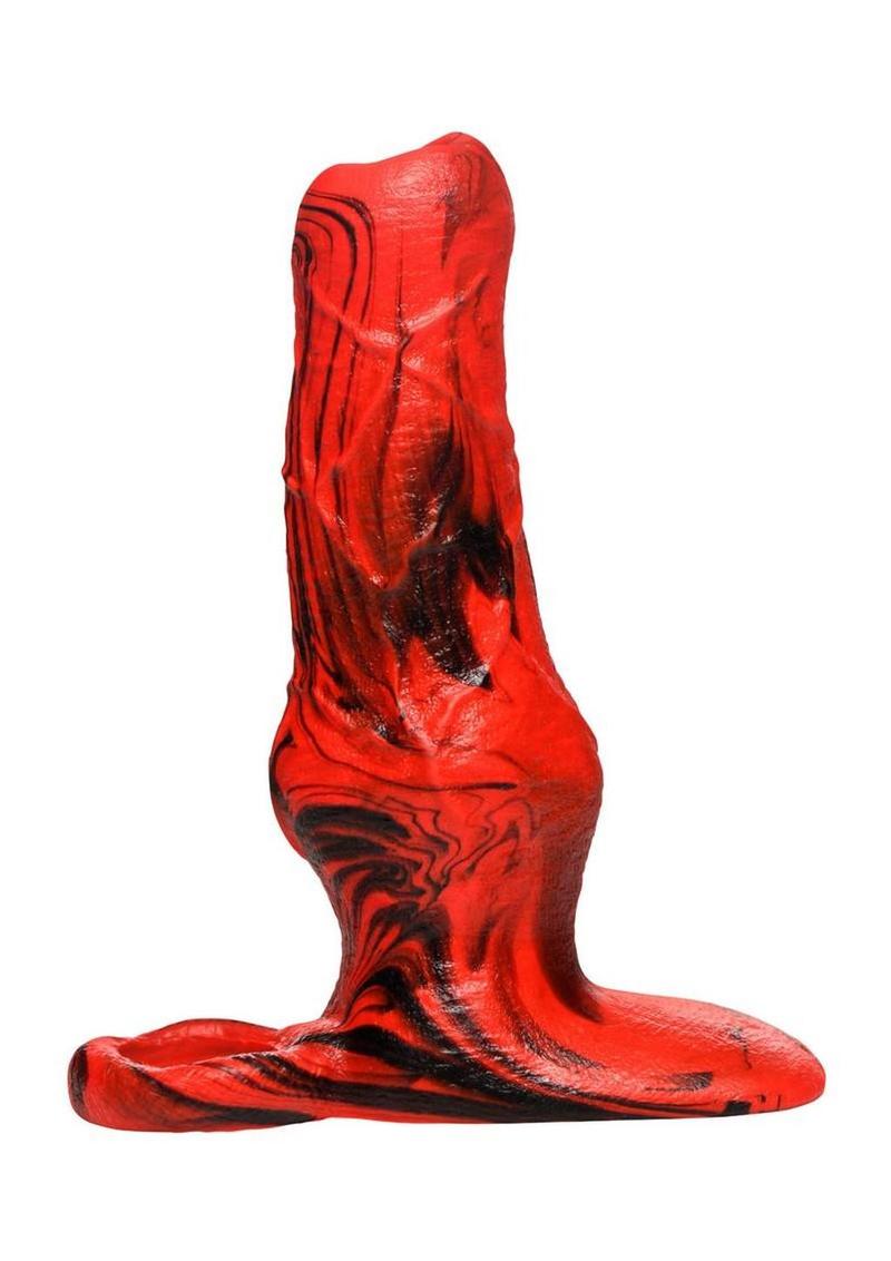 Creature Cocks Hell Hound Silicone Penis Enhancer - Red/Black