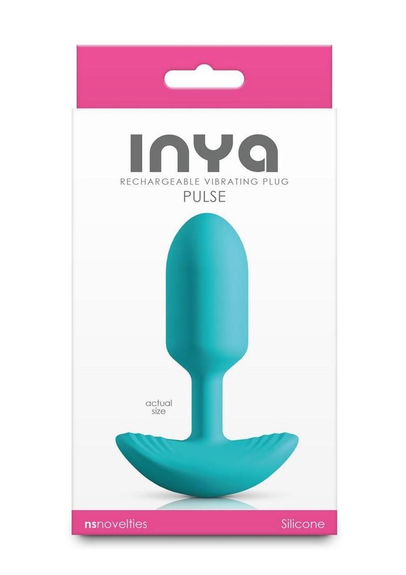 INYA Pulse Rechargeable Silicone Anal Plug - Teal
